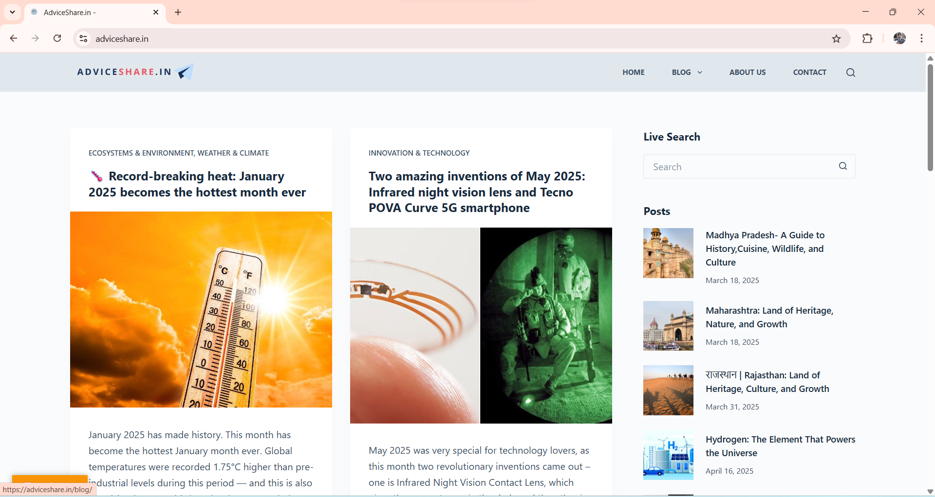 Blogging Website